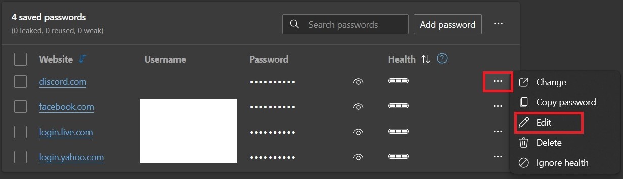 edit password
